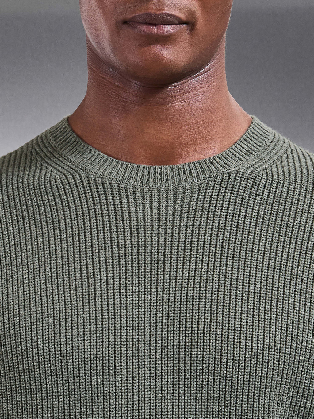 Chunky Ribbed Sweatshirt in Sage