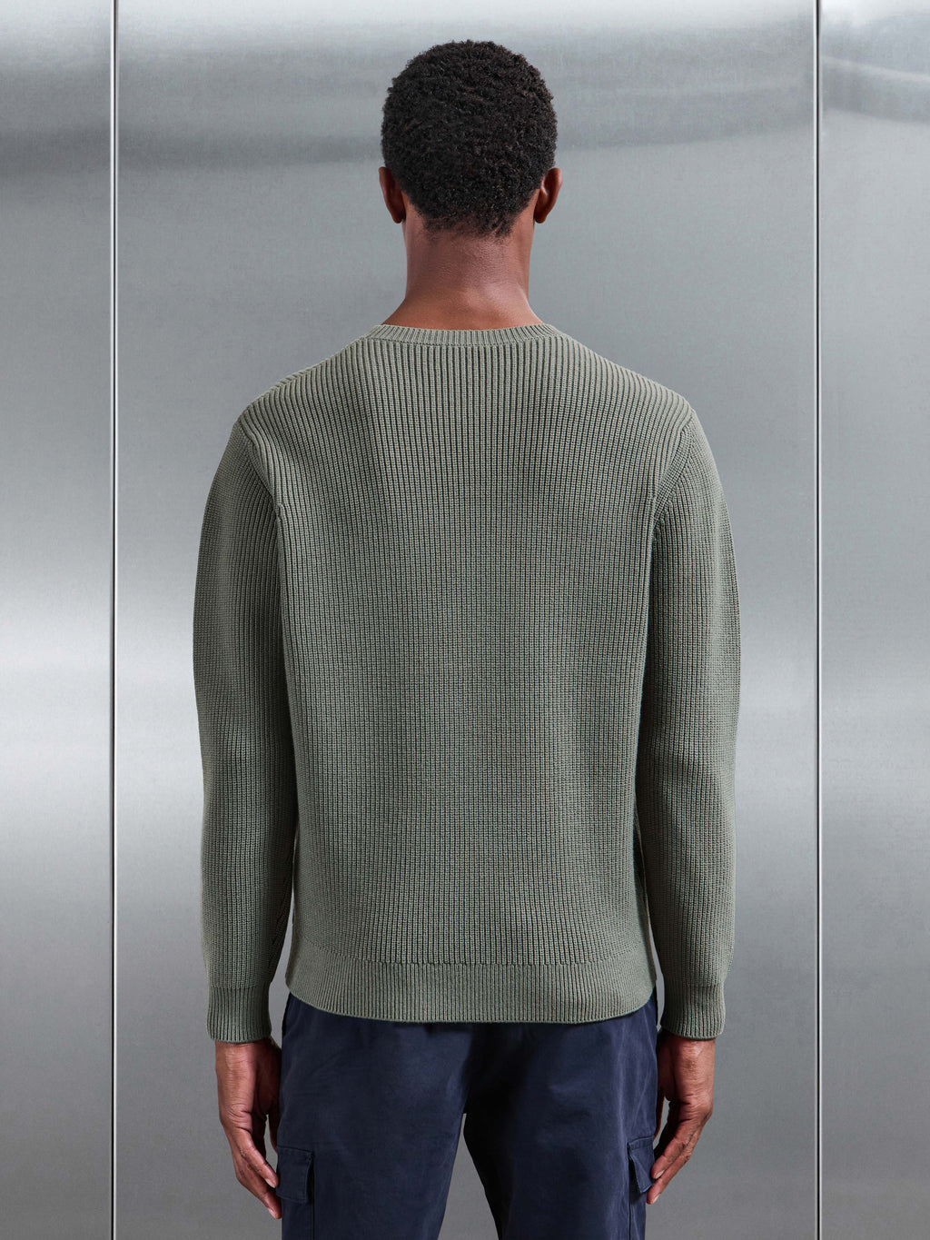 Chunky Ribbed Sweatshirt in Sage