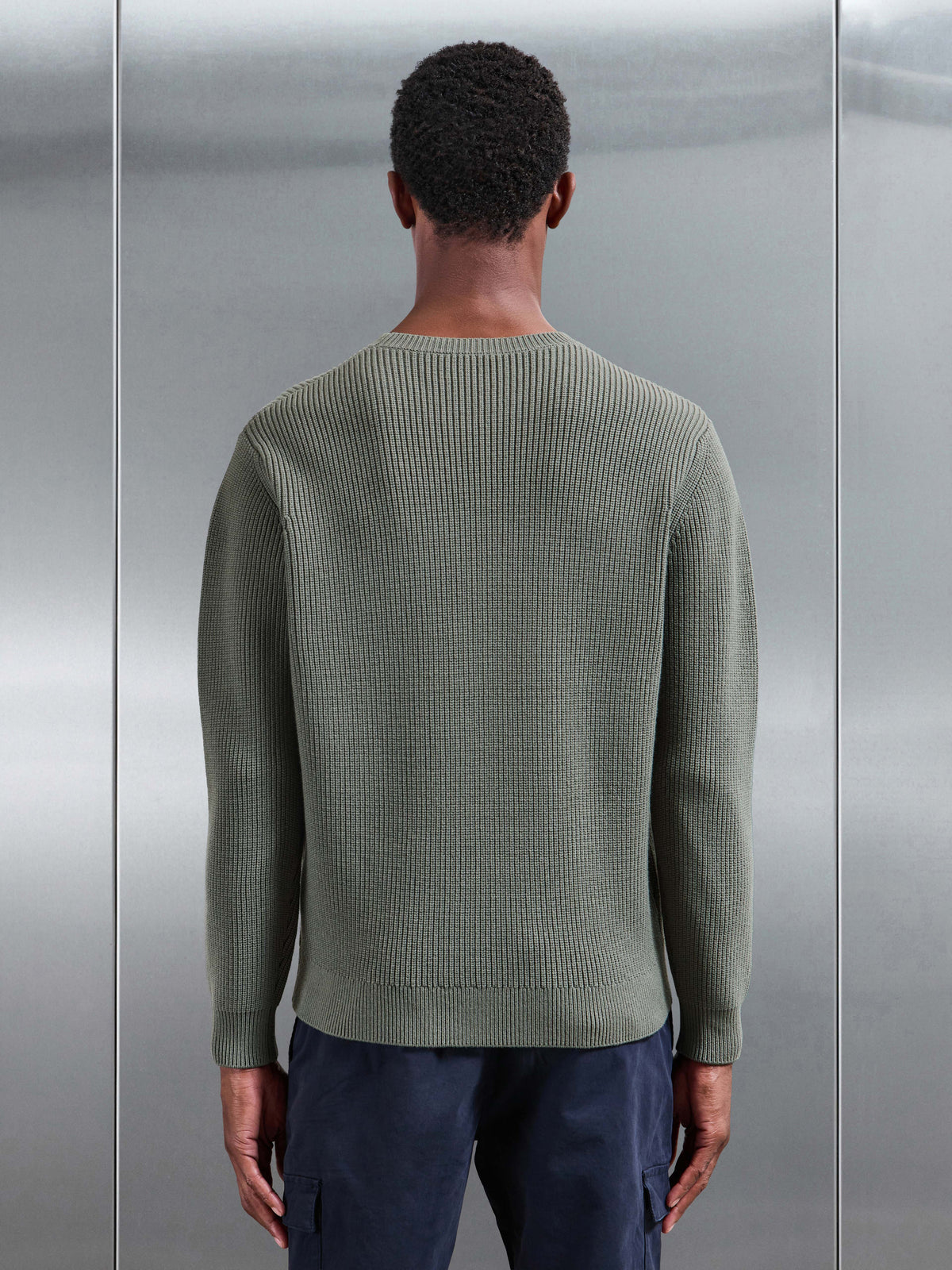 Chunky Ribbed Sweatshirt in Sage