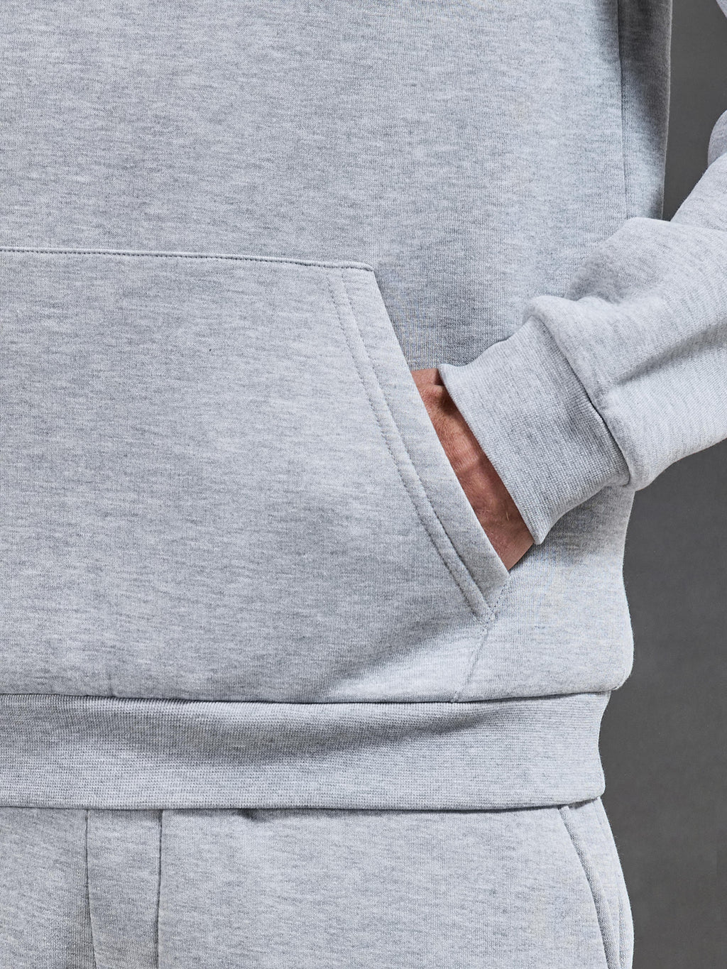 Essential Hoodie in Marl Grey