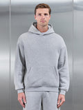 Essential Relaxed Hoodie in Marl Grey