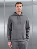 Interlock Jersey Hoodie in Charcoal