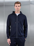 Interlock Jersey Zip Hoodie in Navy