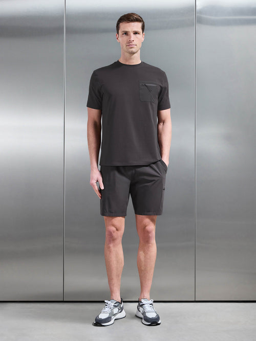 Active Cargo T-Shirt in Grey