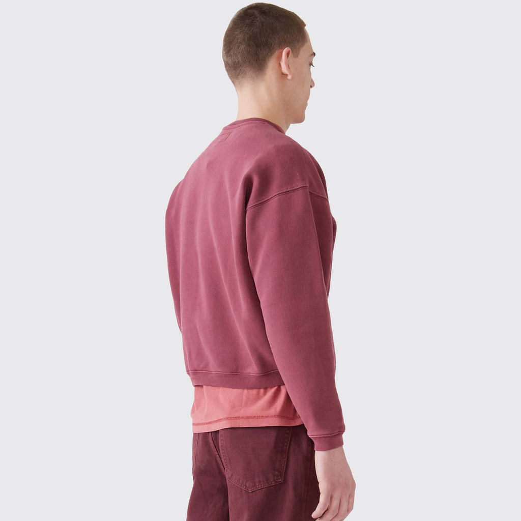 Big Crackle Sport Crew (Burgundy)