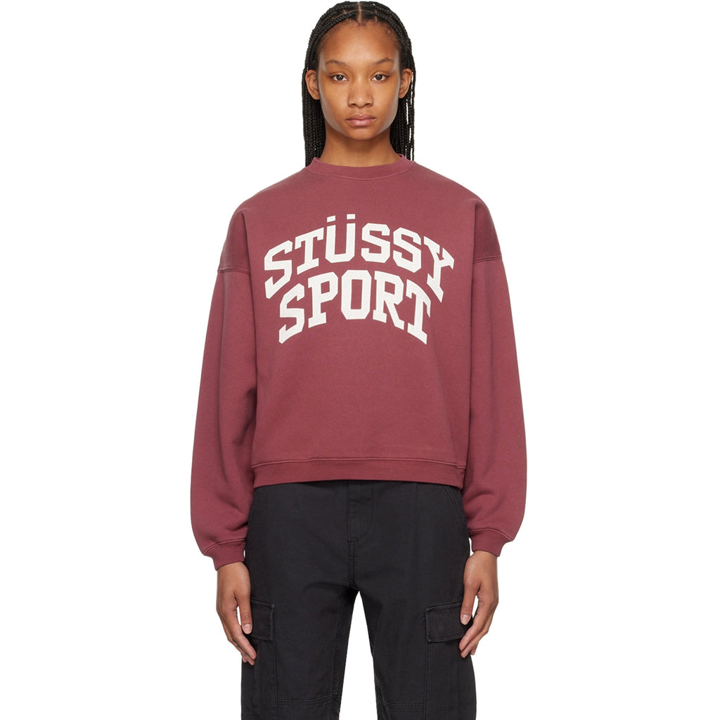 Big Crackle Sport Crew (Burgundy)