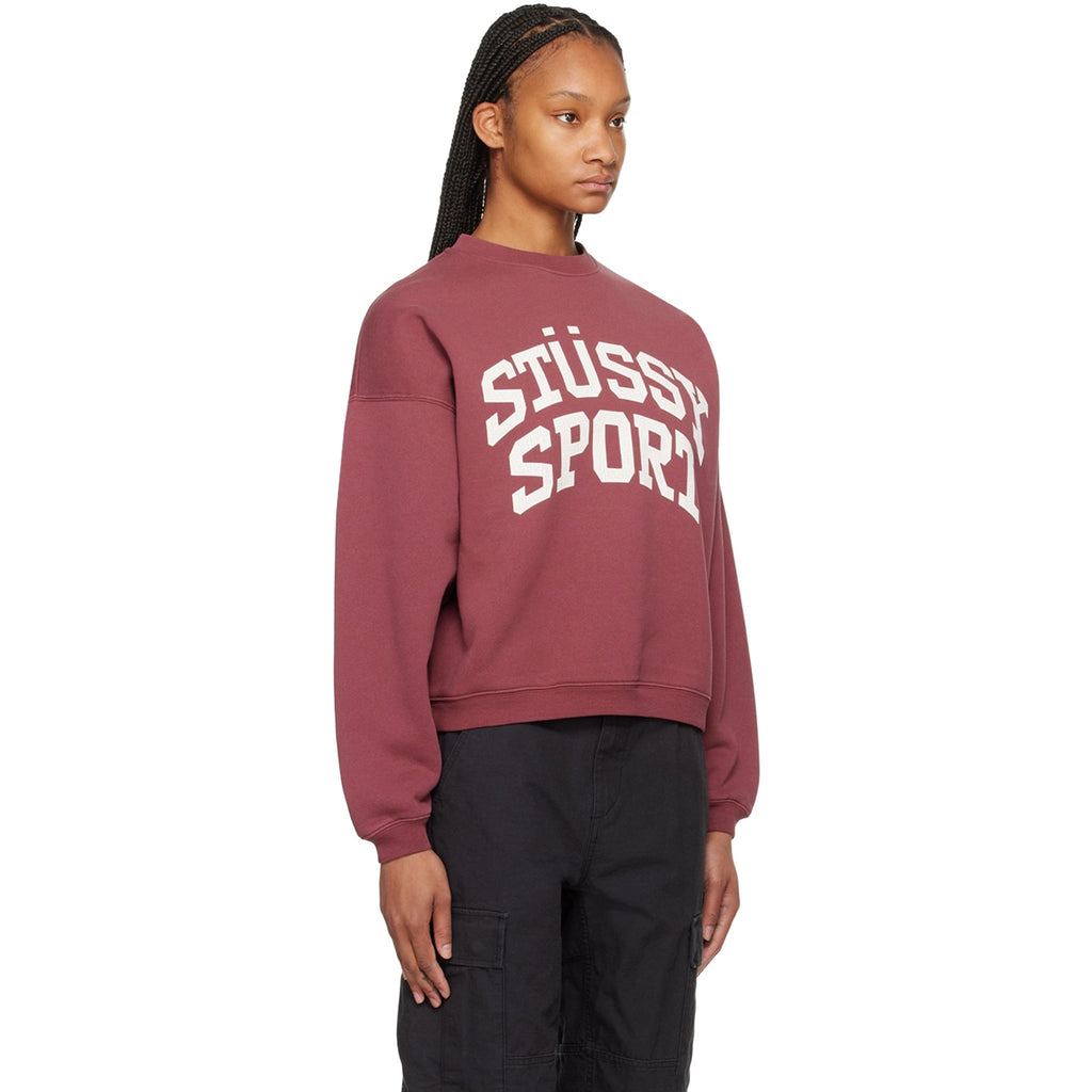Big Crackle Sport Crew (Burgundy)