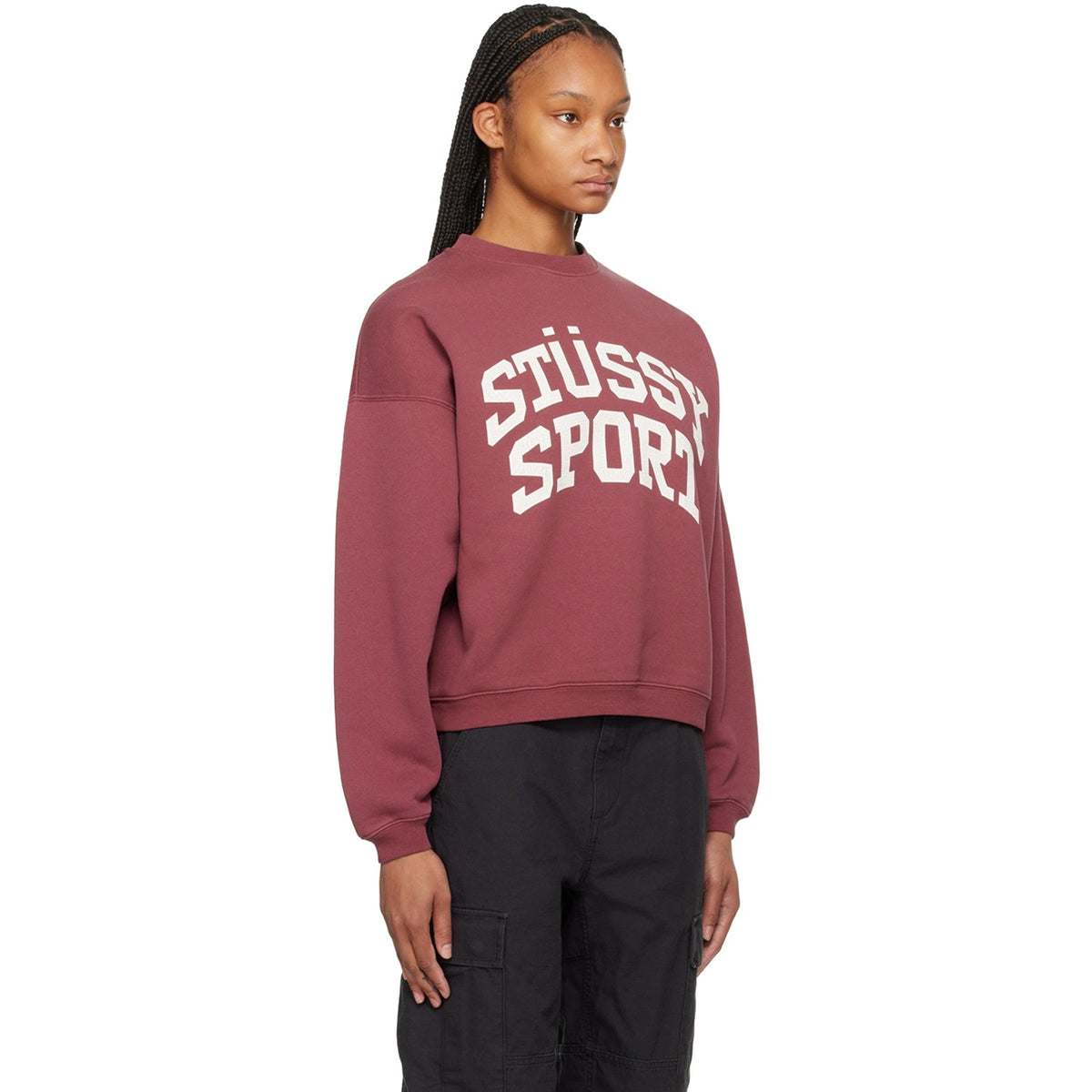 Big Crackle Sport Crew (Burgundy)